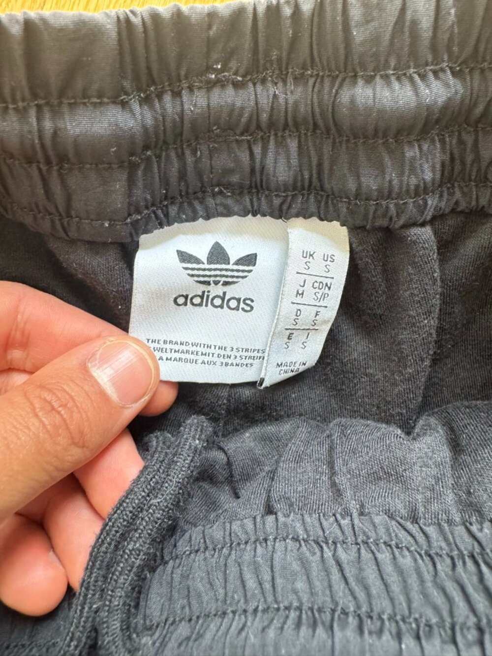 adidas Originals grey nylon track pants